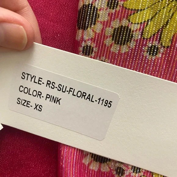 ROCOCO SAND pink floral dress - Picture 4 of 5